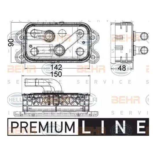 8MO 376 756-761 - Oil Cooler, engine oil 