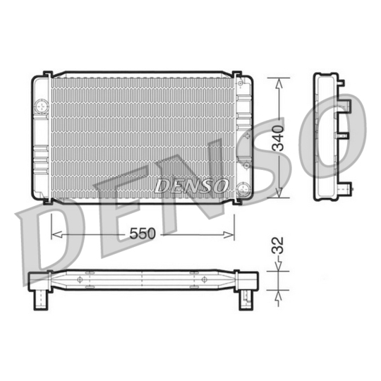 DRM33010 - Radiaator, mootorijahutus 