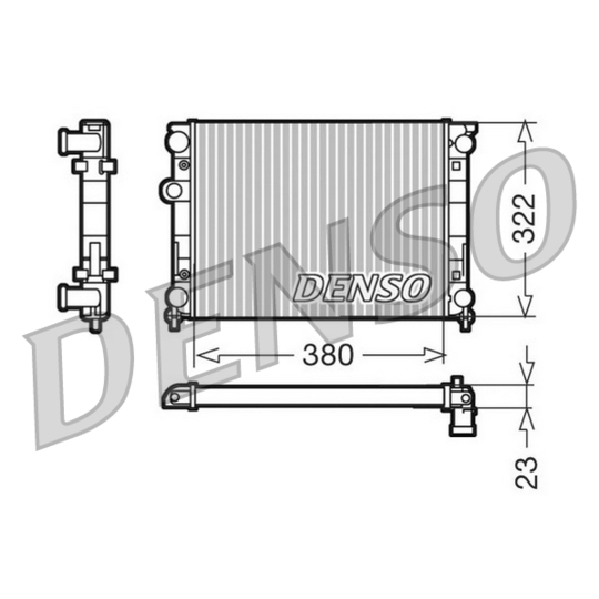 DRM99001 - Radiaator, mootorijahutus 