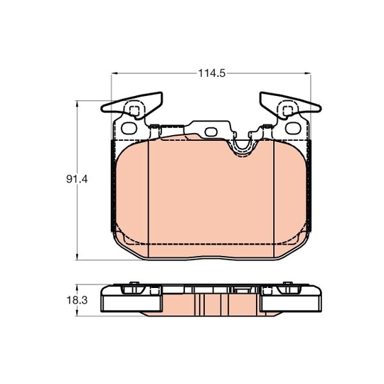 GDB2031 - Brake Pad Set, disc brake 