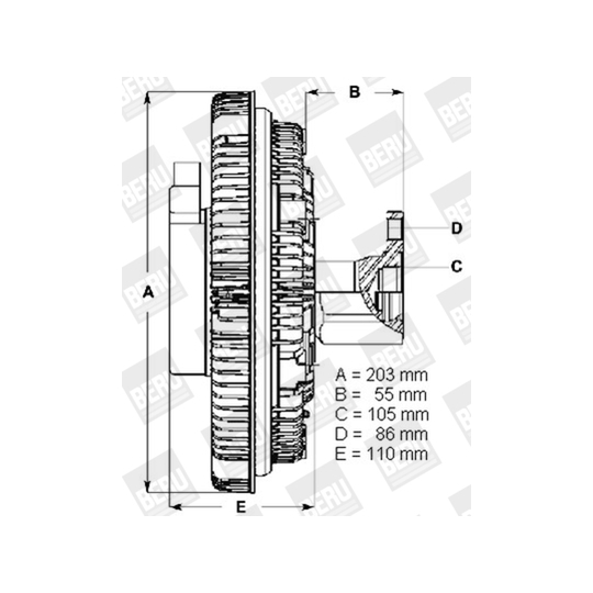 LK020 - Sidur, radiaatoriventilaator 