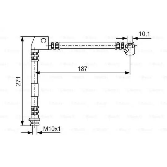 1 987 476 659 - Brake Hose 