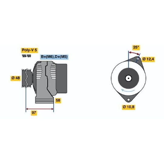 0 986 044 621 - Generator 