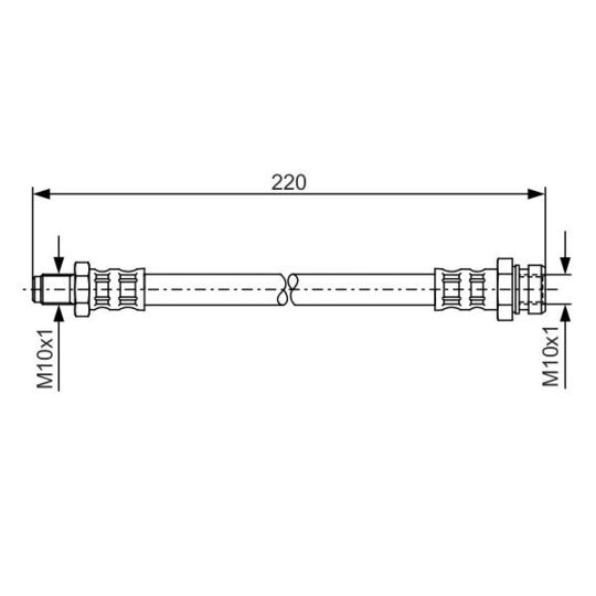 1 987 476 345 - Brake Hose 