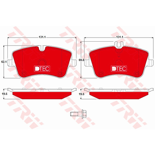 GDB1413DTE - Brake Pad Set, disc brake 