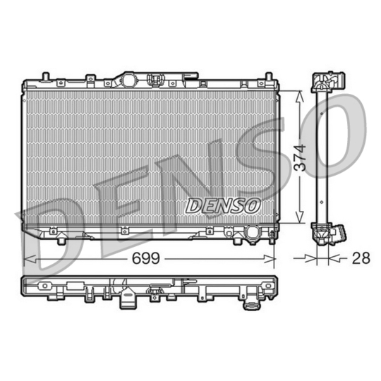 DRM50014 - Radiator, engine cooling 