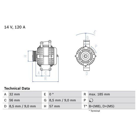 0 986 048 620 - Generator 