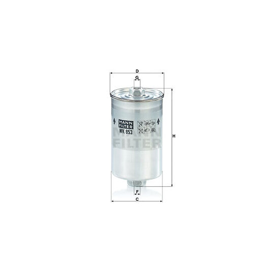 WK 853 - Fuel filter 