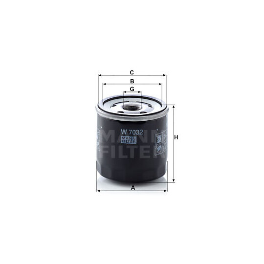 W 7032 - Oil filter 