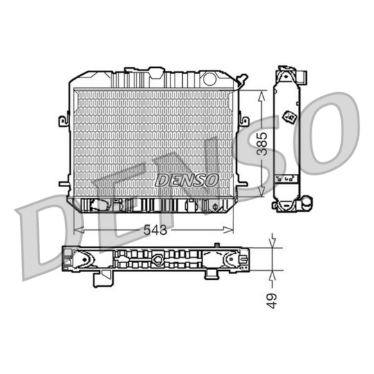 DRM46200 - Radiaator, mootorijahutus 