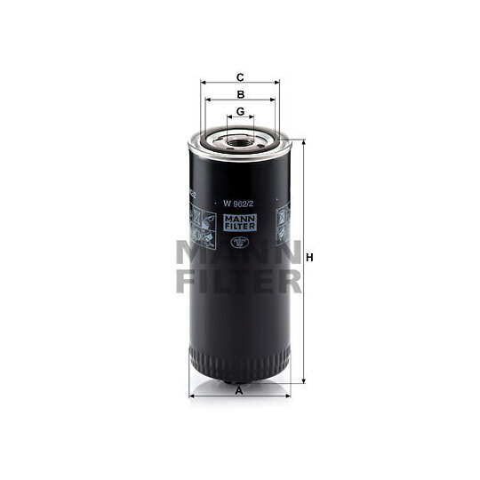W 962/2 - Oil filter 