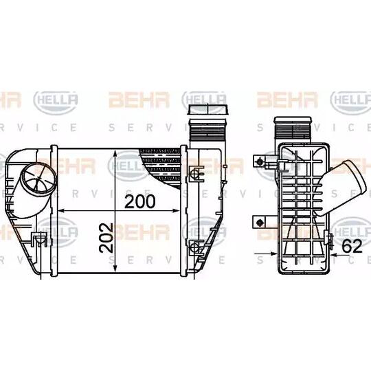 8ML 376 899-071 - Intercooler, charger 