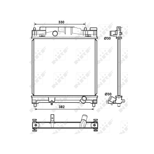 53072 - Radiator, engine cooling 