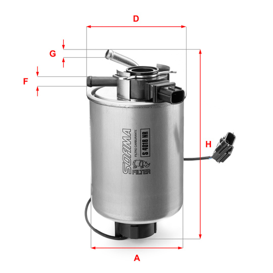 S 4018 NR - Fuel filter 