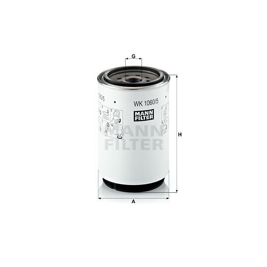 WK 1060/5 x - Fuel filter 