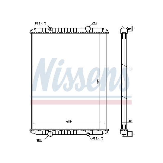 638480 - Radiator, engine cooling 