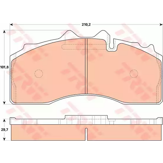 GDB5104 - Brake Pad Set, disc brake 