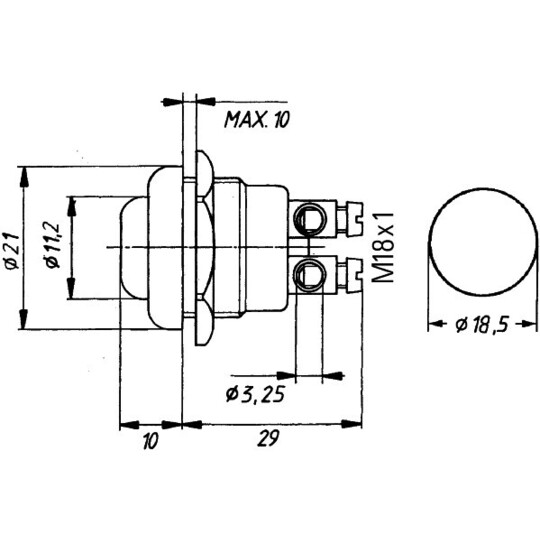 6JF 001 571-071 - Ignition-/Starter Switch 