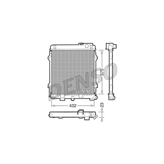 DRM05031 - Radiator, engine cooling 