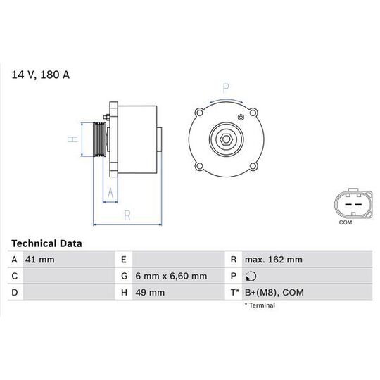 0 986 047 170 - Generaator 