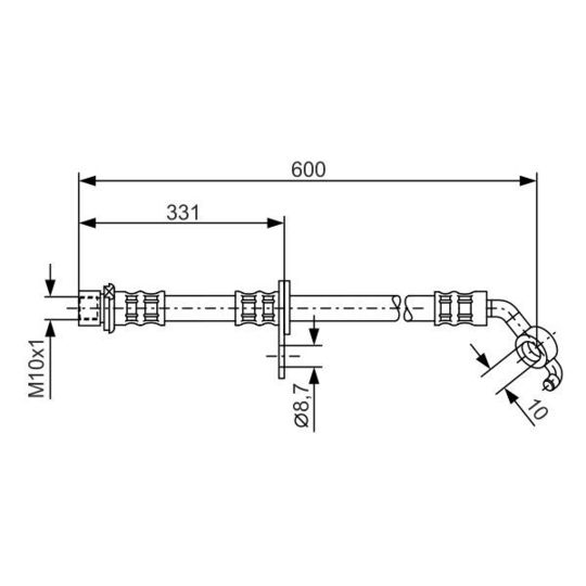 1 987 476 108 - Brake Hose 