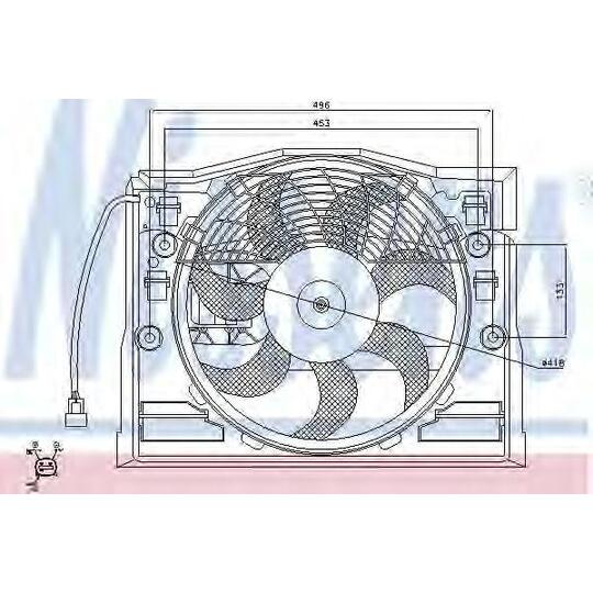 85650 - Fan, A/C condenser 
