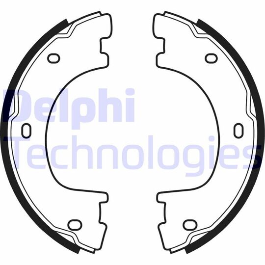 LS2054 - Brake Shoe Set, parking brake 