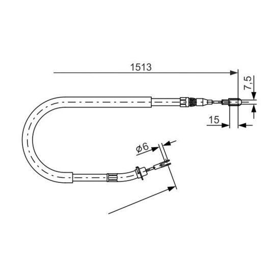 1 987 477 852 - Cable, parking brake 
