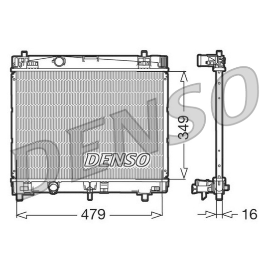 DRM50003 - Radiaator, mootorijahutus 