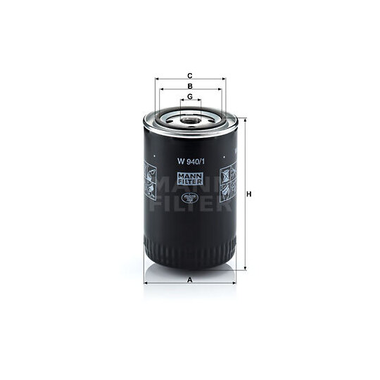 W 940/1 - Oil filter 