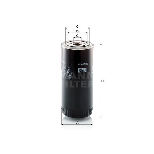 W 962/28 - Oil filter 