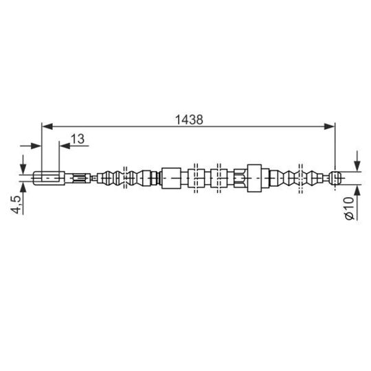 1 987 477 061 - Cable, parking brake 