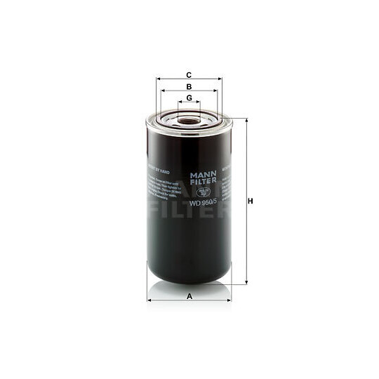 WD 950/5 - Filter, drifthydraulik 