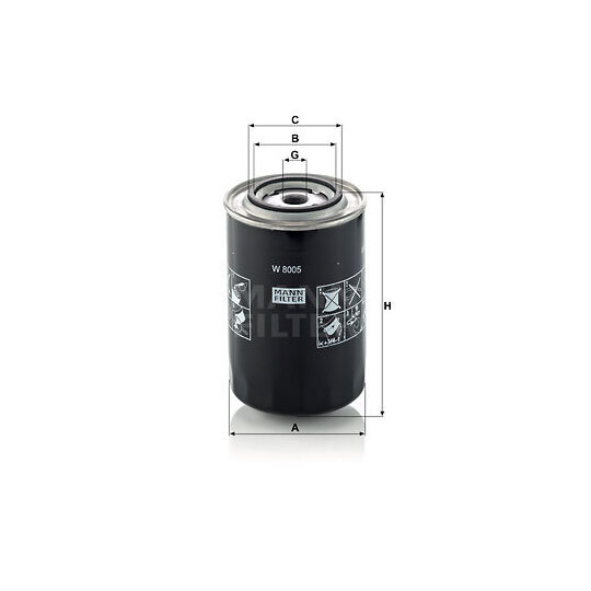 W 8005 - Oil filter 