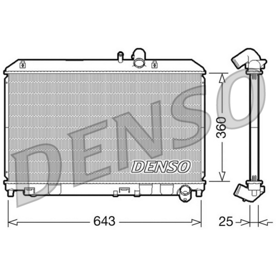 DRM44013 - Radiator, engine cooling 