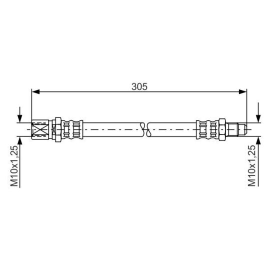 1 987 476 003 - Brake Hose 