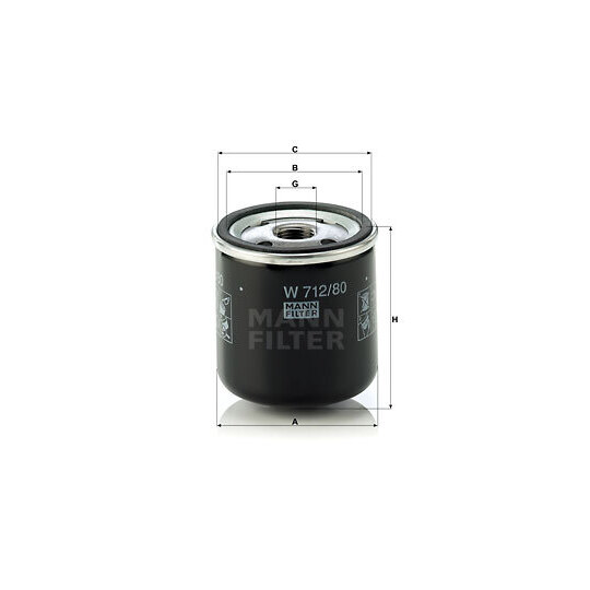 W 712/80 - Oil filter 