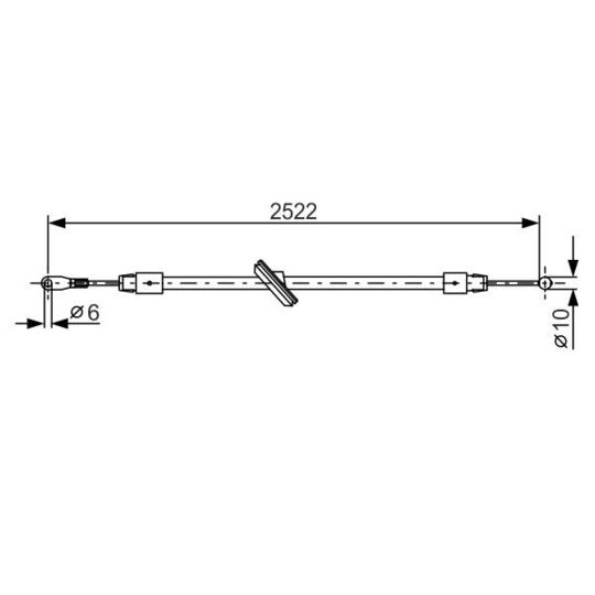 1 987 482 029 - Cable, parking brake 