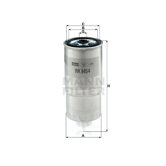 WK 845/4 - Fuel filter 