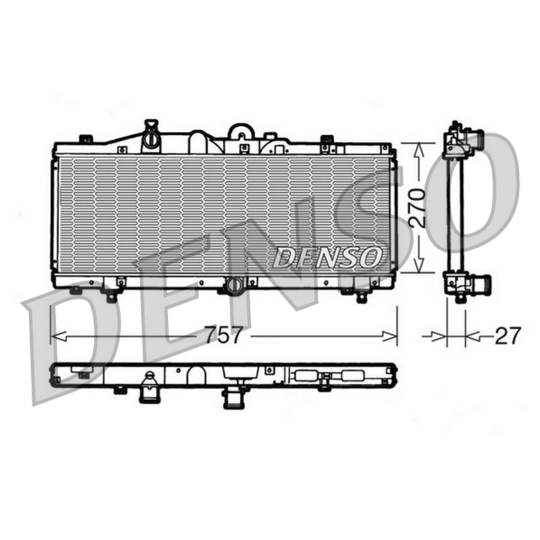 DRM09010 - Radiaator, mootorijahutus 