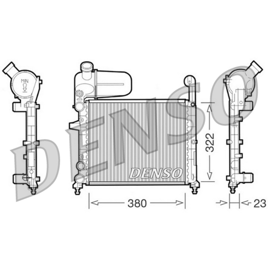 DRM09134 - Radiaator, mootorijahutus 