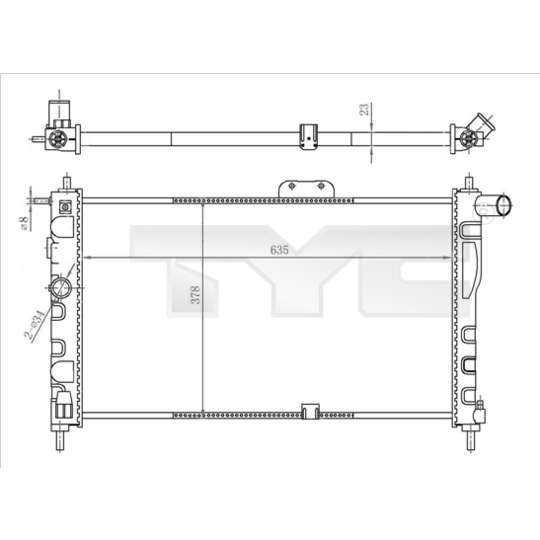 706-0018 - Radiaator, mootorijahutus 