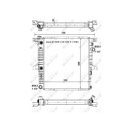 56033 - Radiator, engine cooling 