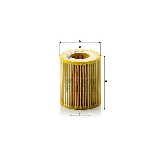 HU 711/4 x - Oil filter 