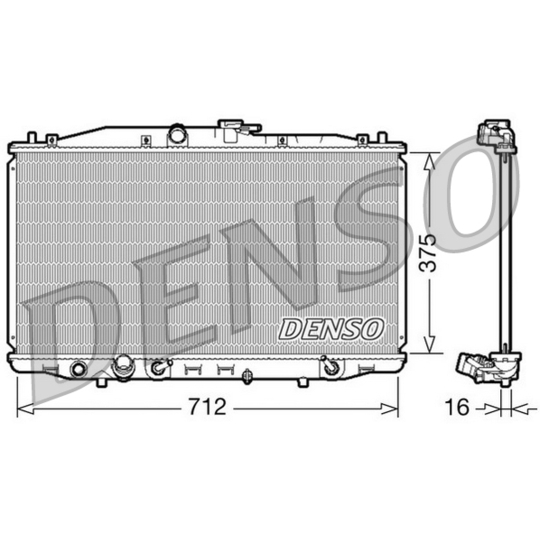 DRM40022 - Radiator, engine cooling 