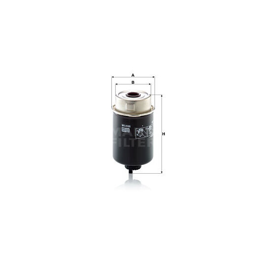 WK 8166 - Fuel filter 