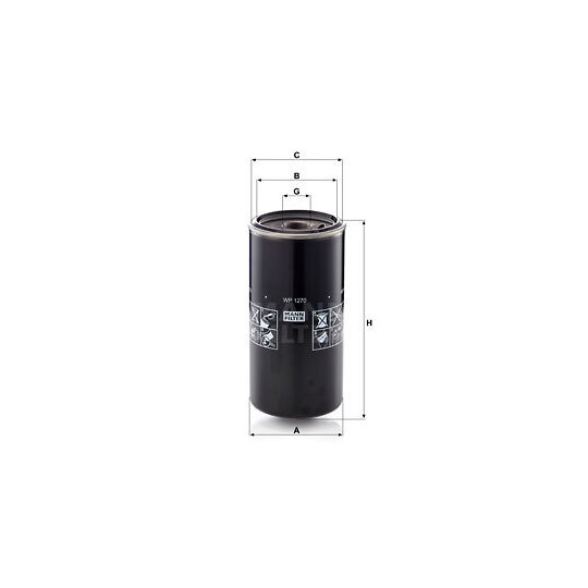 WP 1270 - Oil filter 