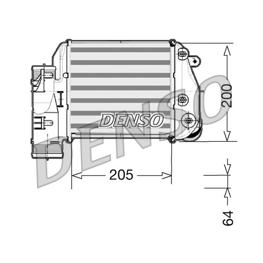 DIT02025 - Intercooler, charger 