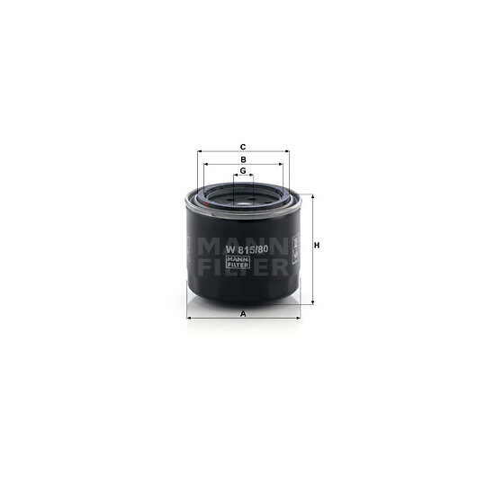 W 815/80 - Oil filter 
