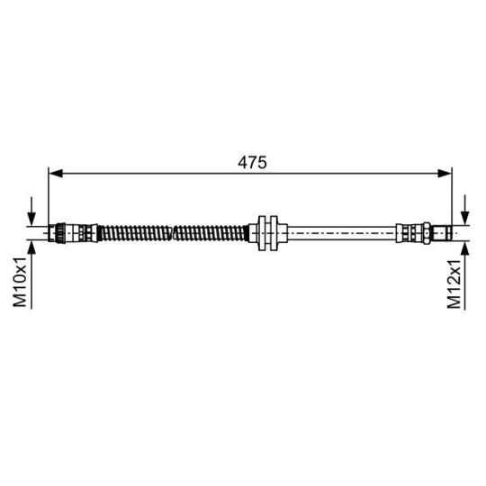 1 987 481 496 - Brake Hose 